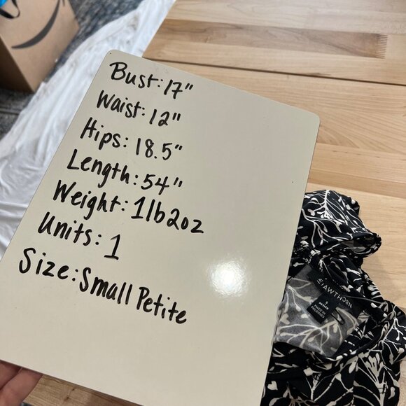 41 Hawthorn Floral Print Jersey Jumpsuit Black White Size Small Petite NWT - Picture 13 of 13